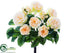 Silk Plants Direct Rose Bush - Cream - Pack of 12
