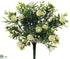 Silk Plants Direct Rose Bud Bush - White - Pack of 12