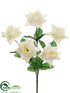 Silk Plants Direct Rose Bush - Cream - Pack of 24
