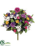 Silk Plants Direct Rose, Daisy Bush - Fuchsia Purple - Pack of 12