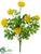 Silk Plants Direct Ranunculus Bush - Yellow - Pack of 12