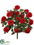 Silk Plants Direct Rose Bush - Red - Pack of 6