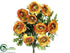 Silk Plants Direct Ranunculus Bush - Orange - Pack of 12