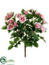 Silk Plants Direct Rose Bush - Pink - Pack of 24