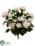 Silk Plants Direct Rose Bush - Blush - Pack of 12