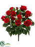 Silk Plants Direct Rose Bush - Red - Pack of 12