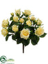 Silk Plants Direct Rose Bush - Yellow - Pack of 12