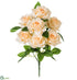 Silk Plants Direct Rose Bush - Peach - Pack of 12