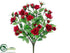 Silk Plants Direct Rose Bush - Red - Pack of 24
