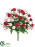 Silk Plants Direct Rose Bush - Pink Red - Pack of 24