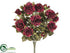 Silk Plants Direct Rose Bush - Burgundy - Pack of 6