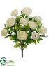 Silk Plants Direct Ranunculus Bush - Cream - Pack of 12