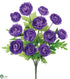 Silk Plants Direct Ranunculus Bush - Purple - Pack of 12