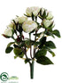 Silk Plants Direct Rose Bush - Cream Green - Pack of 12
