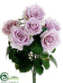 Silk Plants Direct Rose Bush - Lavender - Pack of 6