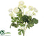 Silk Plants Direct Mini Ranunculus Bush - Cream - Pack of 12
