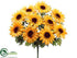 Silk Plants Direct Sunflower Bush - Yellow Gold - Pack of 12