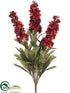 Silk Plants Direct Flower Bush - Burgundy - Pack of 12