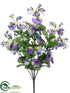 Silk Plants Direct Sweet Pea Bush - Purple Helio - Pack of 12