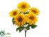 Silk Plants Direct Giant Sunflower Bush - Gold Yellow - Pack of 6
