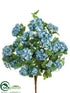 Silk Plants Direct Snowball Bush - Blue Two Tone - Pack of 12