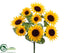 Silk Plants Direct Sunflower Bush - Yellow - Pack of 12