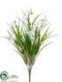 Silk Plants Direct Snowdrop Bush - White - Pack of 12