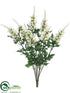 Silk Plants Direct Snapdragon Bush - White - Pack of 12