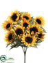 Silk Plants Direct Sunflower Bush - Yellow Gold - Pack of 6