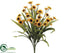 Silk Plants Direct Mini Sunflower Bush - Yellow - Pack of 12