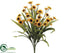 Silk Plants Direct Mini Sunflower Bush - Yellow - Pack of 12