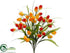 Silk Plants Direct Tulip Bush - Orange Yellow - Pack of 12