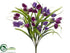 Silk Plants Direct Tulip Bush - Violet Purple - Pack of 12