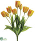 Silk Plants Direct Tulip Bush - Yellow - Pack of 6