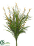 Silk Plants Direct Wild Trumpet Flower Bush - Orange Green - Pack of 12