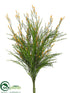 Silk Plants Direct Wild Trumpet Flower Bush - Orange Green - Pack of 12