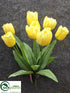Silk Plants Direct Tulip Bush - Yellow - Pack of 12