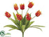 Silk Plants Direct Tulip Bush - Flame Green - Pack of 12