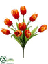 Silk Plants Direct Tulip Bush - Flame - Pack of 12