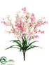 Silk Plants Direct Tweedia Flower Bush - Pink Two Tone - Pack of 12