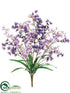Silk Plants Direct Tweedia Flower Bush - Purple Two Tone - Pack of 12