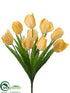 Silk Plants Direct Tulip Bush - Yellow - Pack of 12