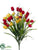 Silk Plants Direct Tulip Bush - Purple Yellow - Pack of 12