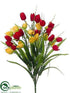 Silk Plants Direct Tulip Bush - Red Yellow - Pack of 12