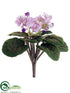 Silk Plants Direct African Violet Bush - Lavender - Pack of 12