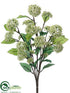 Silk Plants Direct Viburnum Bush - Cream White - Pack of 12
