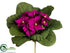 Silk Plants Direct African Violet Bush - Violet - Pack of 12