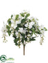 Silk Plants Direct Wisteria Bush - White - Pack of 12