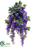 Silk Plants Direct Wisteria Bush - Purple - Pack of 6