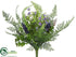 Silk Plants Direct Muscari, Berry, Flower Bush - Purple - Pack of 12